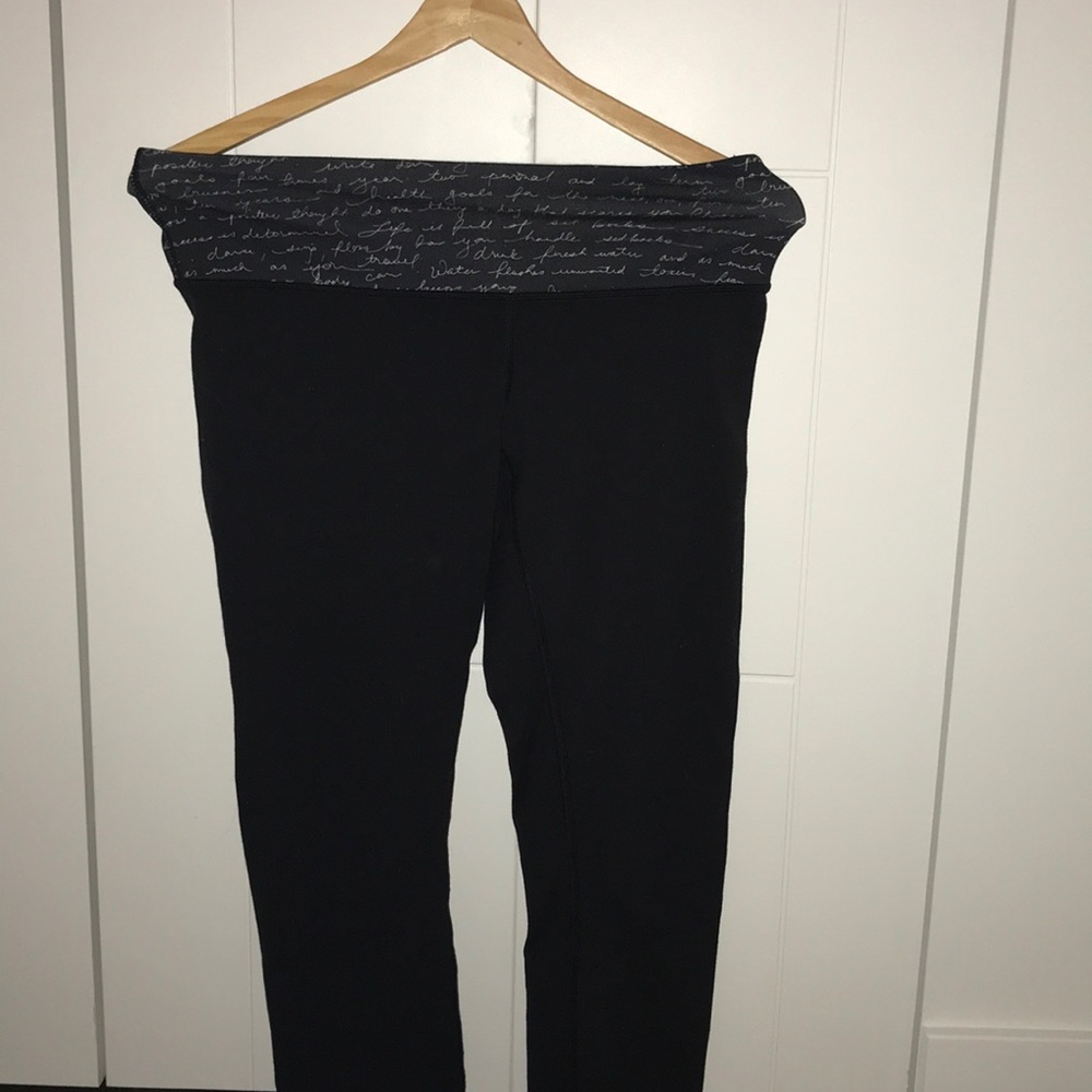 Black lulu lemon leggings